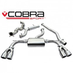 AU54a Cobra Sport Audi S3 (8V) (3 door) 2013> Turbo Back System (Sports Cat & Resonated), Cobra Sport, AU54a